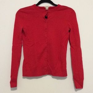 JCREW Caryn Cardigan Red XS